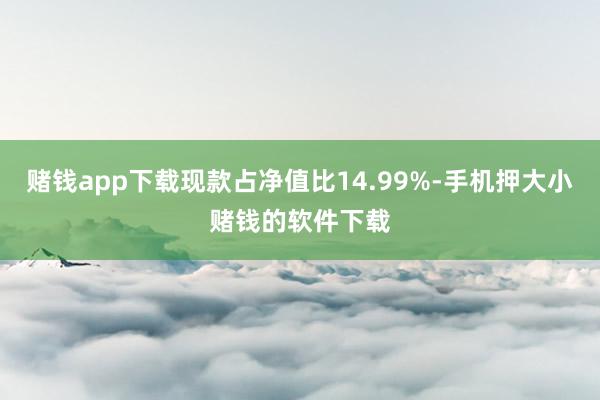 赌钱app下载现款占净值比14.99%-手机押大小赌钱的软件下载