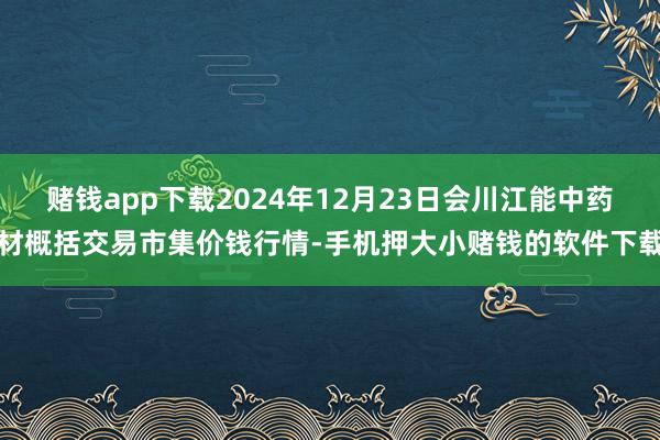 赌钱app下载2024年12月23日会川江能中药材概括交易市集价钱行情-手机押大小赌钱的软件下载