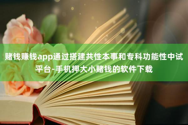 赌钱赚钱app通过搭建共性本事和专科功能性中试平台-手机押大小赌钱的软件下载