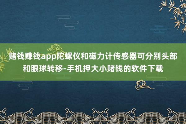 赌钱赚钱app陀螺仪和磁力计传感器可分别头部和眼球转移-手机押大小赌钱的软件下载