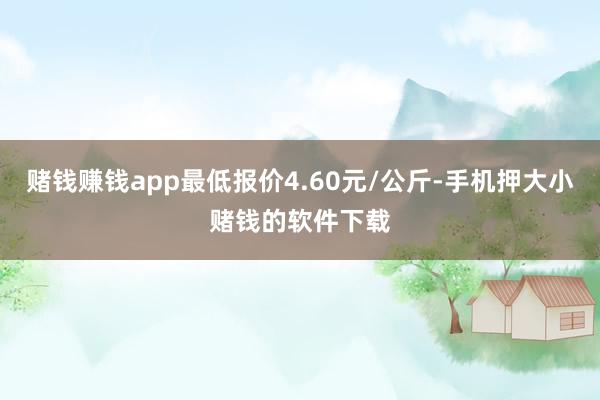 赌钱赚钱app最低报价4.60元/公斤-手机押大小赌钱的软件下载