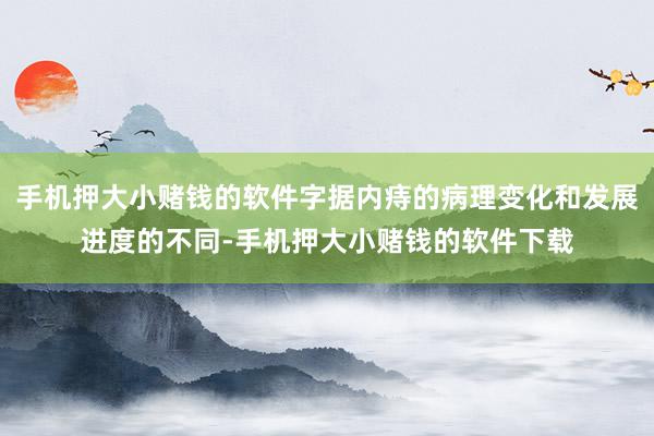 手机押大小赌钱的软件字据内痔的病理变化和发展进度的不同-手机押大小赌钱的软件下载
