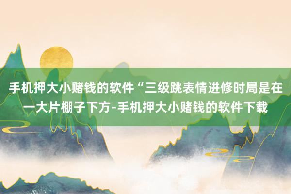 手机押大小赌钱的软件“三级跳表情进修时局是在一大片棚子下方-手机押大小赌钱的软件下载