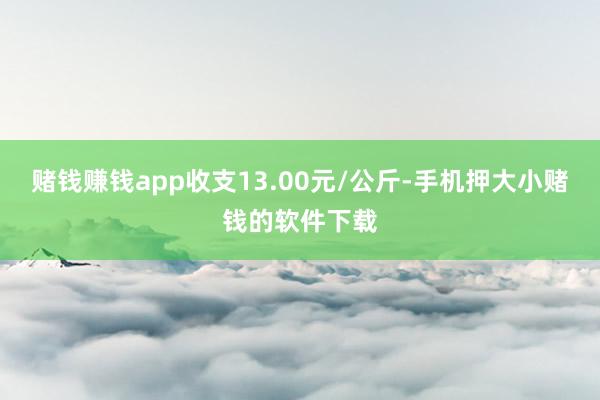赌钱赚钱app收支13.00元/公斤-手机押大小赌钱的软件下载
