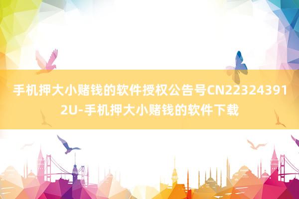 手机押大小赌钱的软件授权公告号CN223243912U-手机押大小赌钱的软件下载