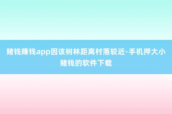 赌钱赚钱app因该树林距离村落较近-手机押大小赌钱的软件下载