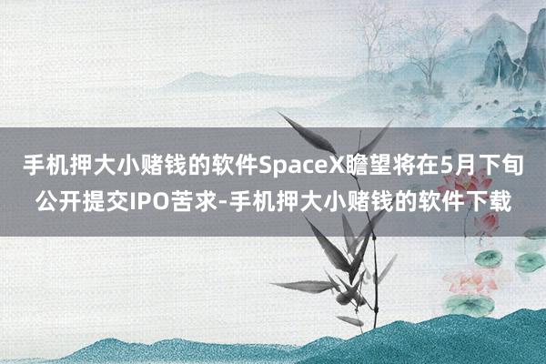 手机押大小赌钱的软件SpaceX瞻望将在5月下旬公开提交IPO苦求-手机押大小赌钱的软件下载