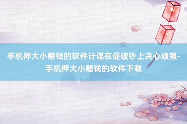 手机押大小赌钱的软件计谋在促破钞上决心顽强-手机押大小赌钱的软件下载