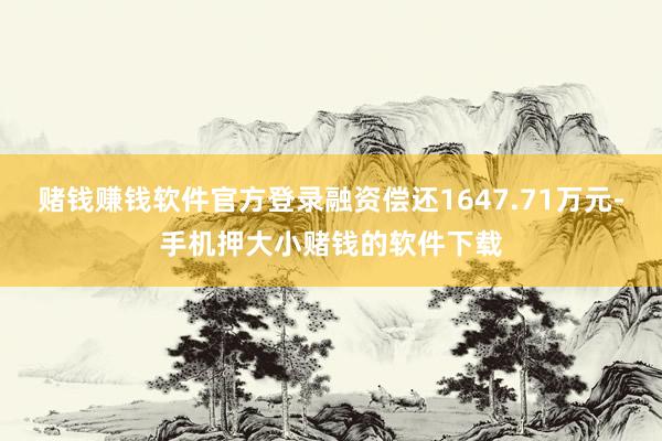 赌钱赚钱软件官方登录融资偿还1647.71万元-手机押大小赌钱的软件下载