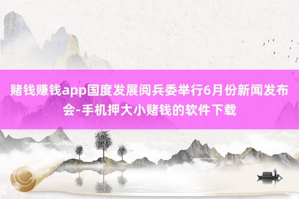 赌钱赚钱app国度发展阅兵委举行6月份新闻发布会-手机押大小赌钱的软件下载